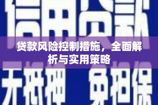 佳冬贷款风险控制措施，全面解析与实用策略