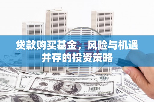 佳冬贷款购买基金，风险与机遇并存的投资策略