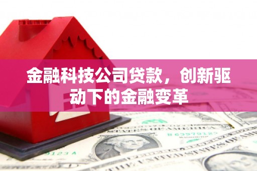 佳冬金融科技公司贷款，创新驱动下的金融变革
