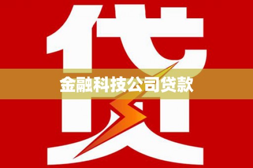佳冬金融科技公司贷款
