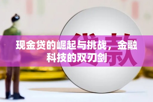 佳冬现金贷的崛起与挑战，金融科技的双刃剑