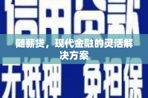 佳冬随薪贷，现代金融的灵活解决方案
