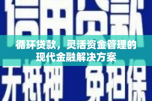 佳冬循环贷款，灵活资金管理的现代金融解决方案