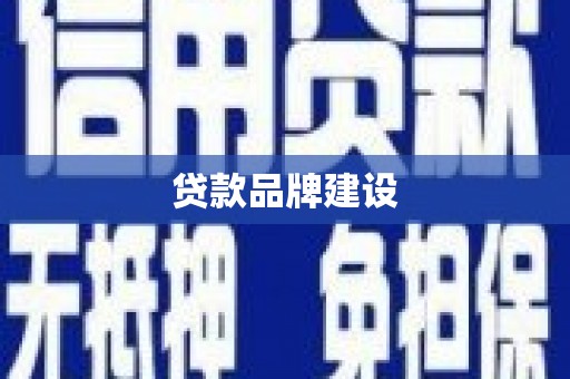 佳冬贷款品牌建设