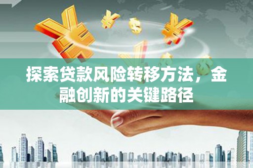 佳冬探索贷款风险转移方法，金融创新的关键路径