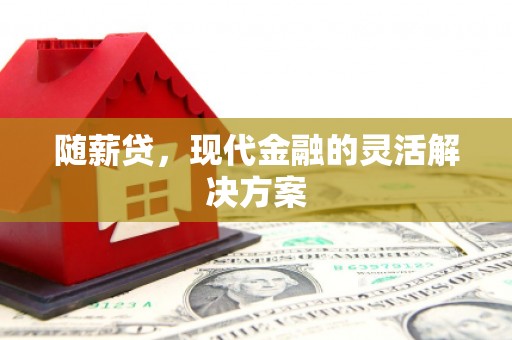 佳冬随薪贷，现代金融的灵活解决方案