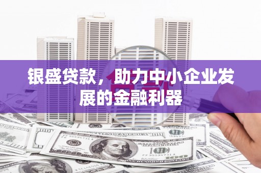 佳冬银盛贷款，助力中小企业发展的金融利器