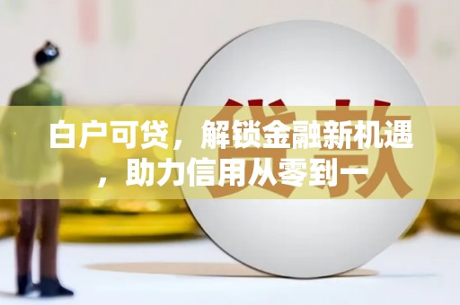 佳冬白户可贷，解锁金融新机遇，助力信用从零到一