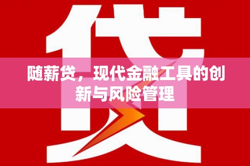 佳冬随薪贷，现代金融工具的创新与风险管理
