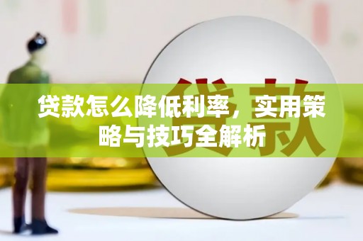 佳冬贷款怎么降低利率，实用策略与技巧全解析
