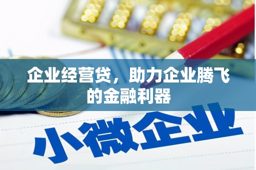 佳冬企业经营贷，助力企业腾飞的金融利器