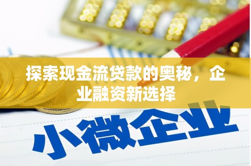 佳冬探索现金流贷款的奥秘，企业融资新选择