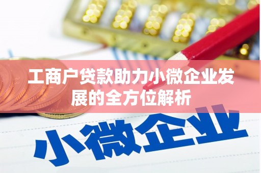 佳冬工商户贷款助力小微企业发展的全方位解析