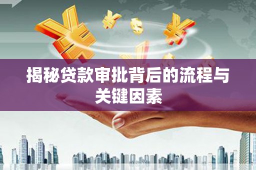 佳冬揭秘贷款审批背后的流程与关键因素