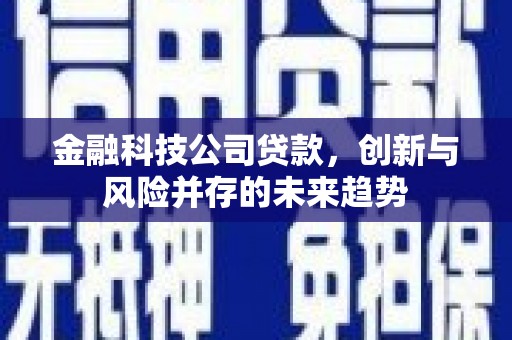 佳冬金融科技公司贷款，创新与风险并存的未来趋势