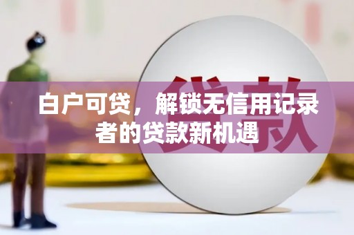 佳冬白户可贷，解锁无信用记录者的贷款新机遇