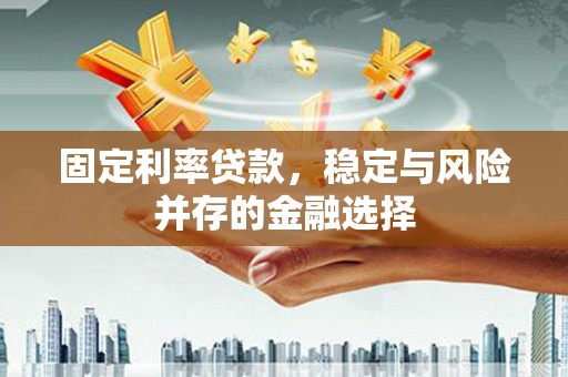 佳冬固定利率贷款，稳定与风险并存的金融选择