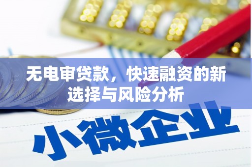 佳冬无电审贷款，快速融资的新选择与风险分析