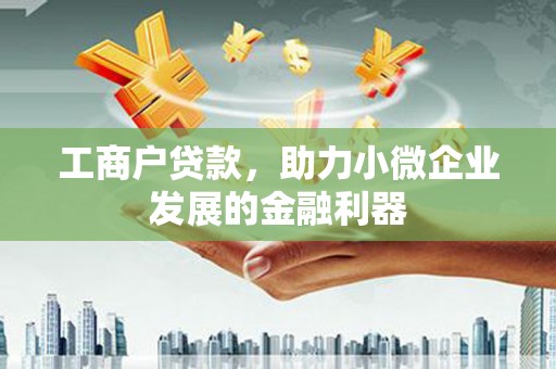 佳冬工商户贷款，助力小微企业发展的金融利器