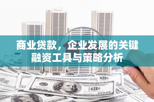 佳冬商业贷款，企业发展的关键融资工具与策略分析