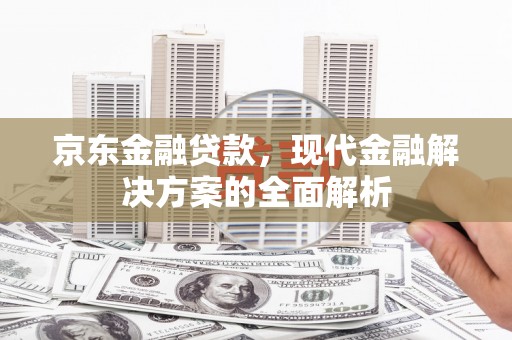 佳冬京东金融贷款，现代金融解决方案的全面解析