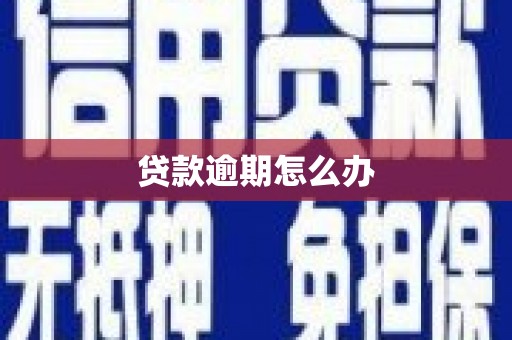 佳冬贷款逾期怎么办