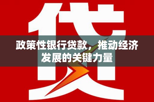 佳冬政策性银行贷款，推动经济发展的关键力量