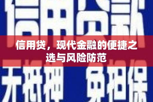 佳冬信用贷，现代金融的便捷之选与风险防范