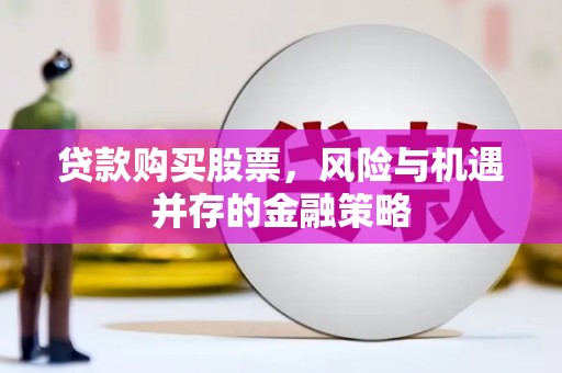 佳冬贷款购买股票，风险与机遇并存的金融策略