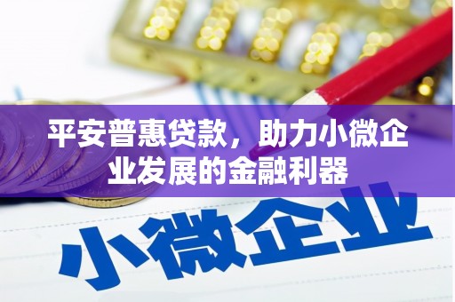 佳冬平安普惠贷款，助力小微企业发展的金融利器
