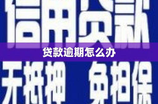 佳冬贷款逾期怎么办