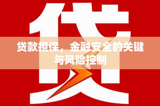 佳冬贷款担保，金融安全的关键与风险控制