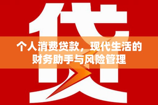 佳冬个人消费贷款，现代生活的财务助手与风险管理
