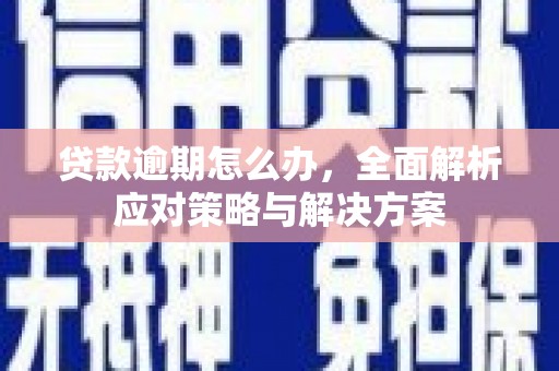佳冬贷款逾期怎么办，全面解析应对策略与解决方案