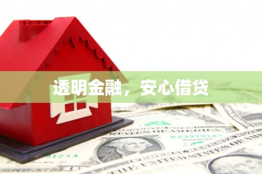 佳冬透明金融，安心借贷