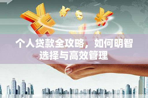 佳冬个人贷款全攻略，如何明智选择与高效管理