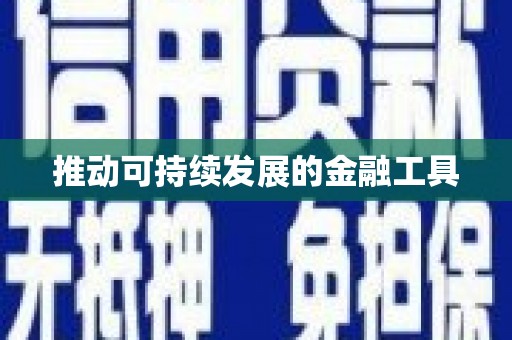 佳冬推动可持续发展的金融工具